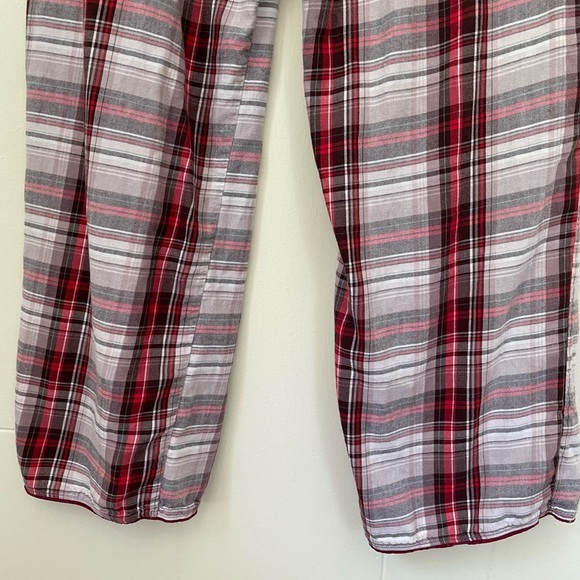 Victoria’s Secret Red Plaid Pajama Pants Pull On Drawstring Elastic Waist ~ Sz M - Picture 10 of 13